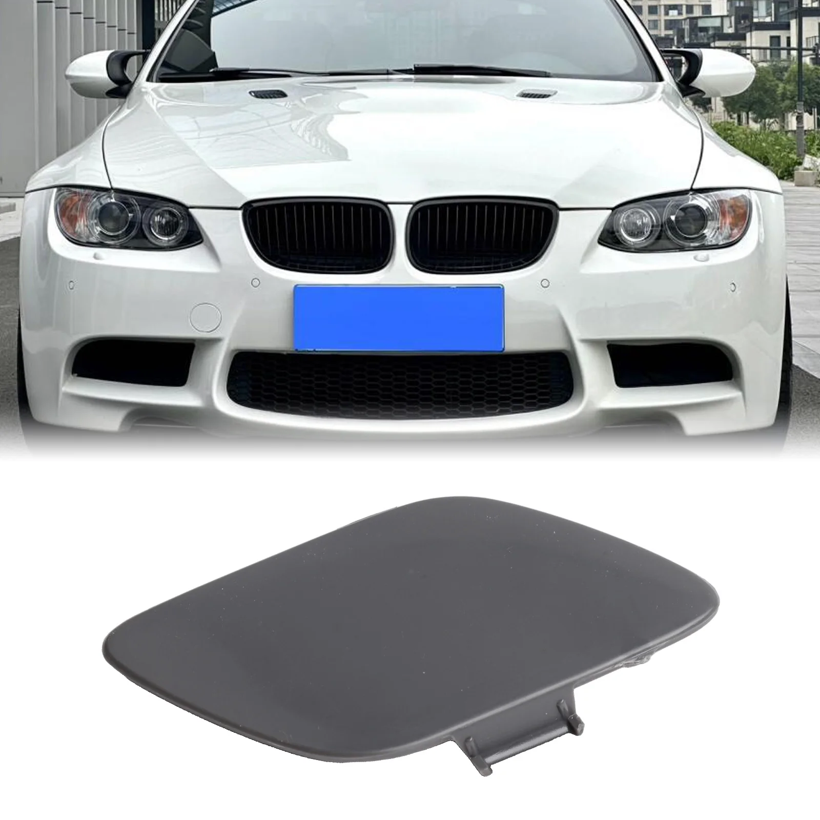 

1 шт. крышка переднего фаркопа автомобиля для BMW 3-Series E92 E93 328I 335I 2006-2009 51117187956 крышка отверстия для буксирного крюка