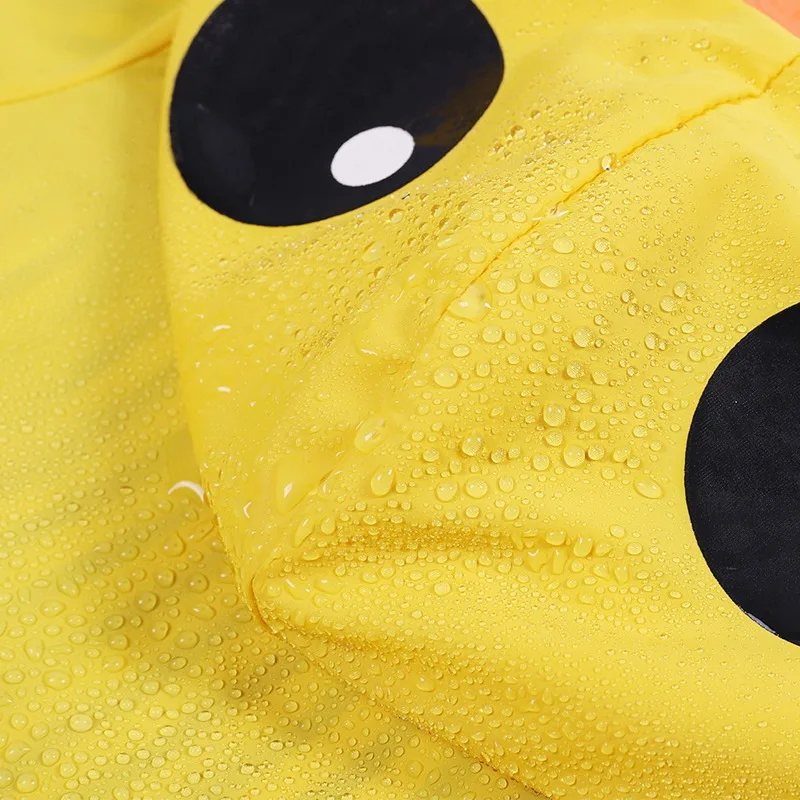 Kids Rain Coat Animal Style Children Waterproof Raincoat Rainwear Unisex Cartoon Kids Little Yellow Duck Shape