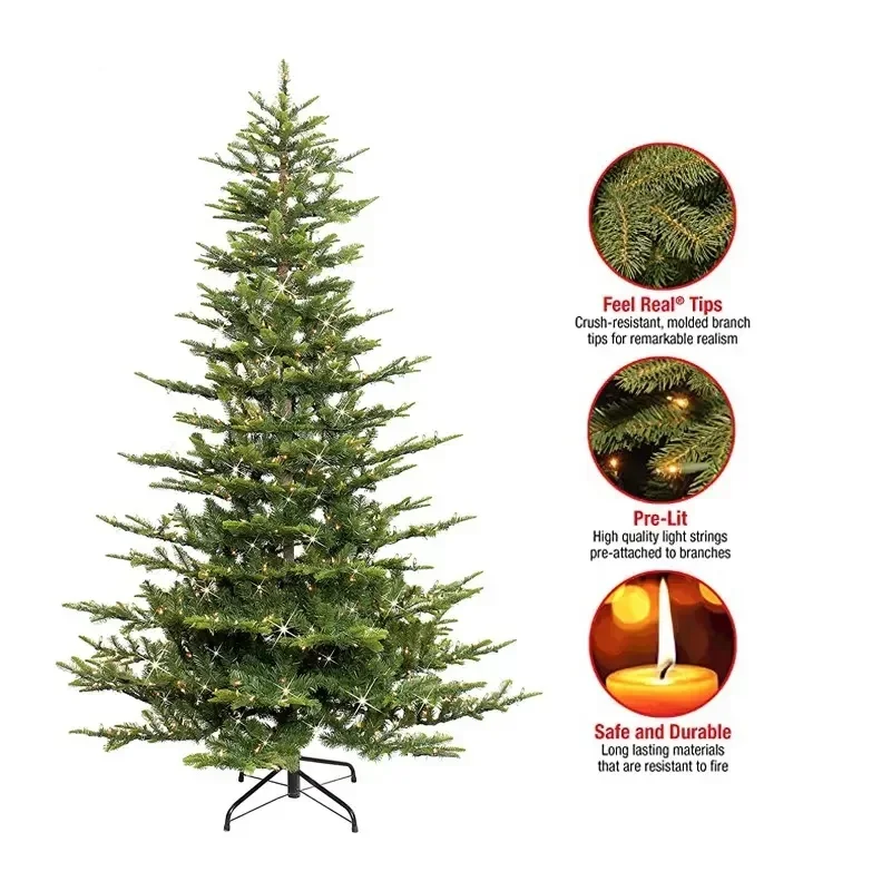 Hot Sale Artificial Christmas Tree Simulation Green Christmas Tree Family Mall Outdoor Christmas Decorated Christmas 1.5-2.1m