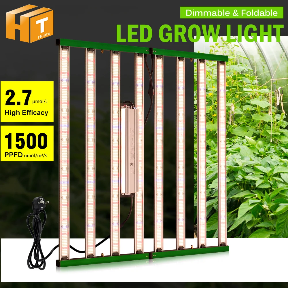 Full Spectrum LED Grow Light SMD3030 400W 650W 800W 1200W 3000K 5000K Red IR UV Light 1650umol/㎡/s High PPFD Lamp For Plants