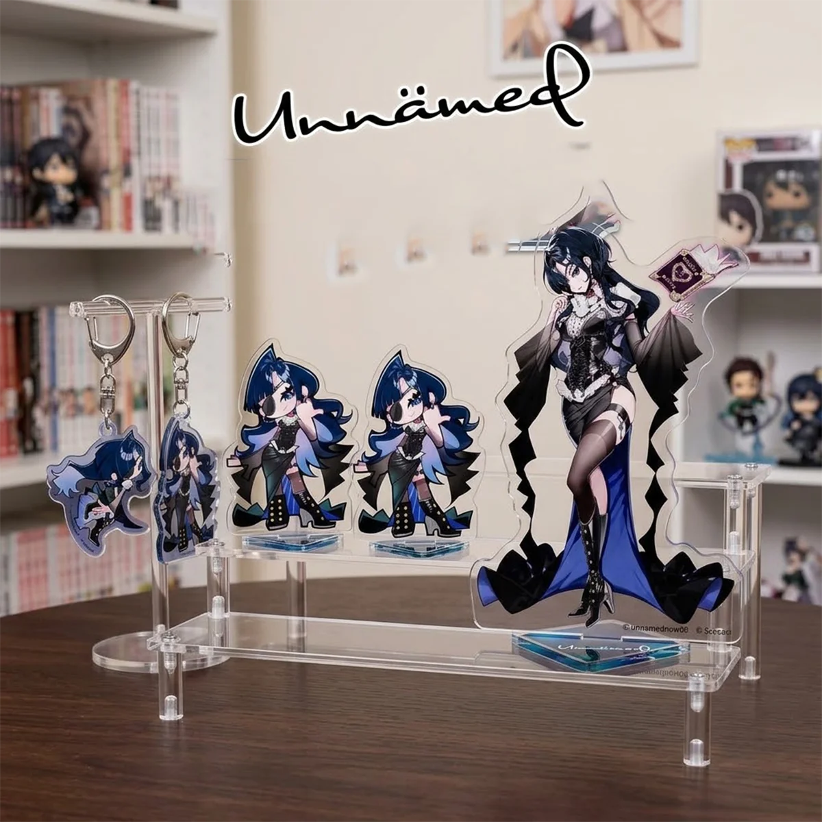 Anime Unnämed 15cm Acrylic Stand & Keychain Set, UNM Gift, Halloween Otaku Desktop Collectible Merch