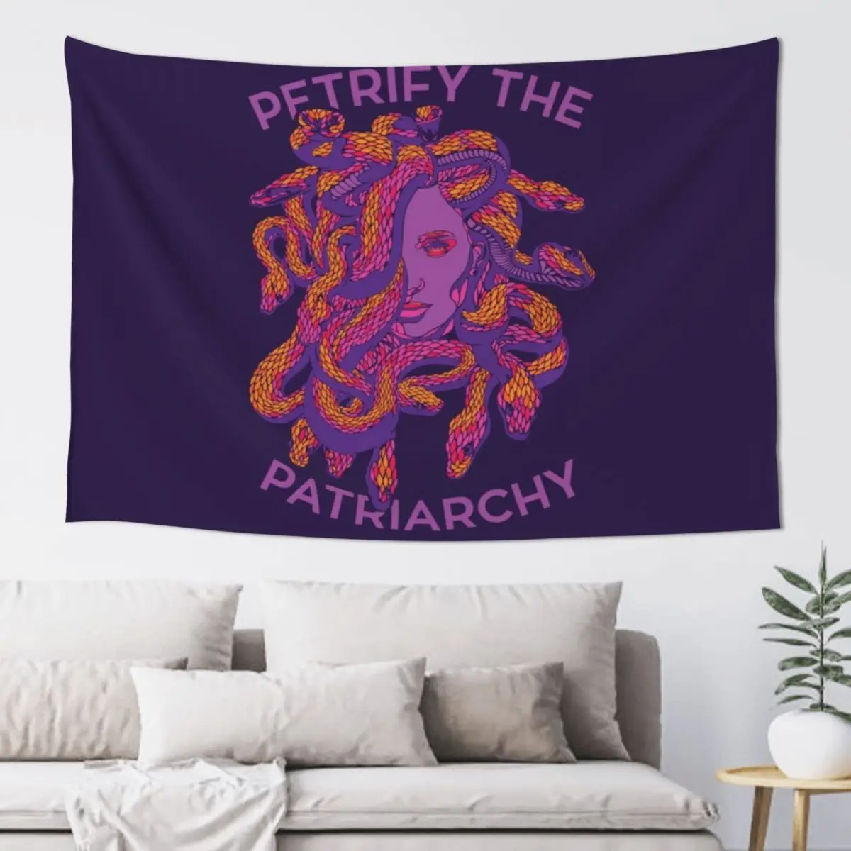 

Petrify The Patriarchy Tapestry Wallpapers Home Decor Bedroom Decor Aesthetic Wall Decoration Wallpaper Bedroom Tapestry