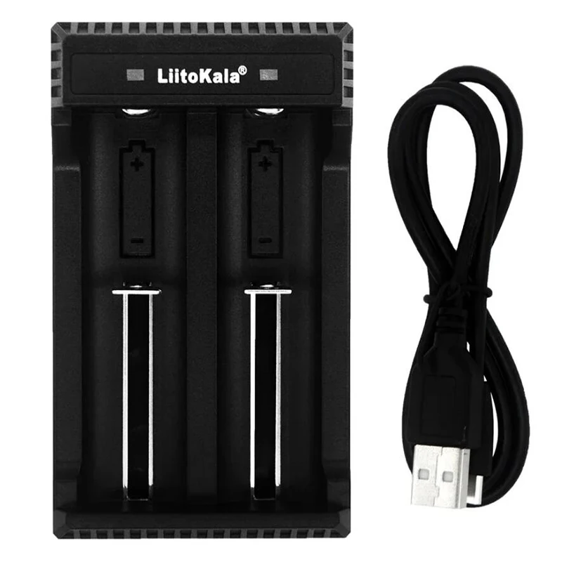 LiitoKala Lii-L2 Smart Battery Charger for 18650 26650 21700 20700 20650 18500 18490 18350 3.7V Compatible with Multiple Battery