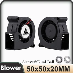 Gdstime 50mm x 20mm Turbine Turbo Micro Blower Fan 5V 12V 24V 5020 Cooling for DIY 3D Printer Humidifier Car Seat Atomizer