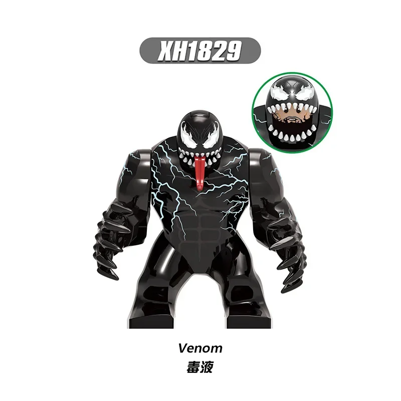 Mini Block figurka Marvel superbohater Venom rzeź puzzle dla dorosłych DIY klocki montażowe zabawka ręcznie robiony prezent urodzinowy dla dzieci