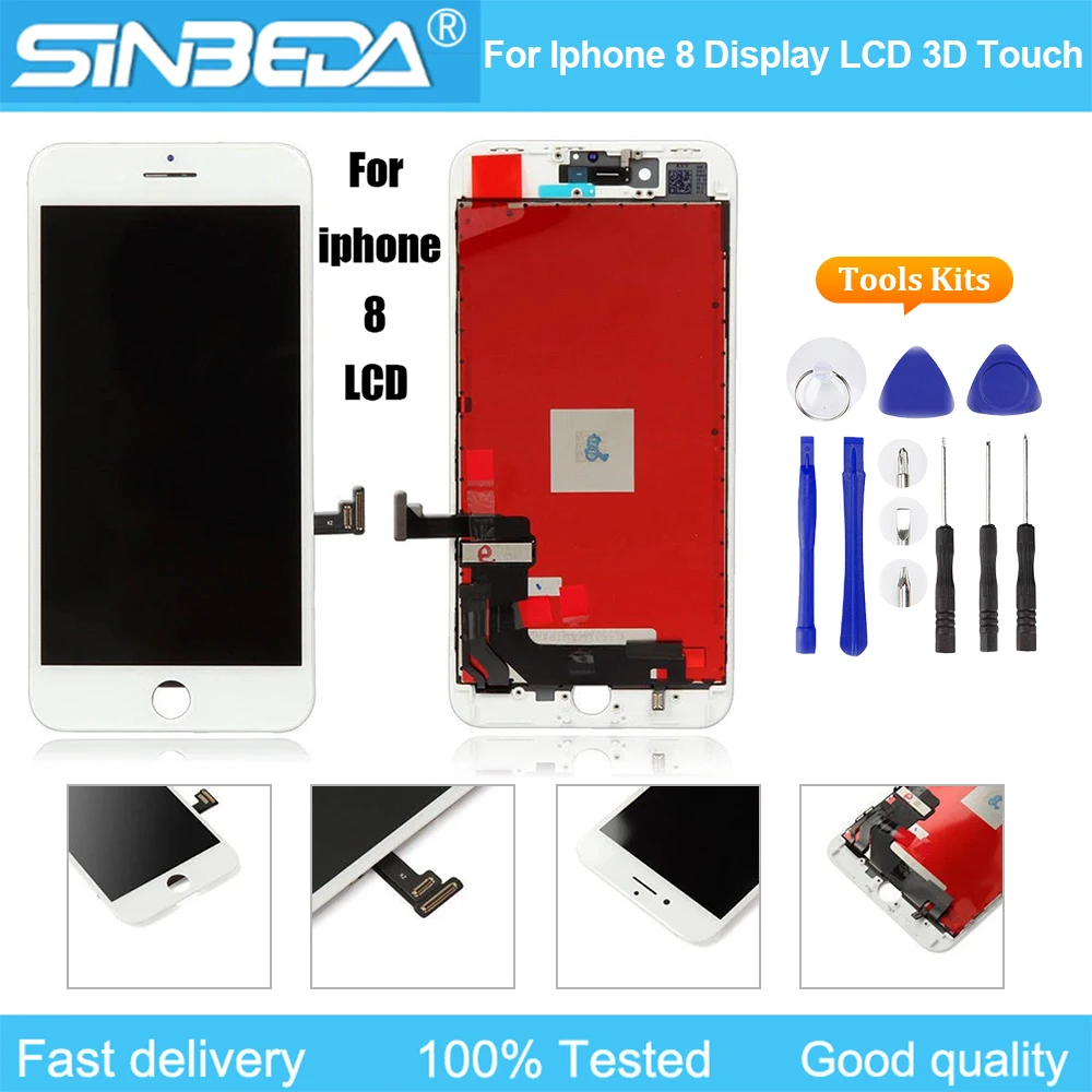 LCD Glass Screen For iPhone 8 Exquisite Fits A1863 A1905 4.7 Inch Digitizer Assembly Full Complete Frame Set Display Replacement