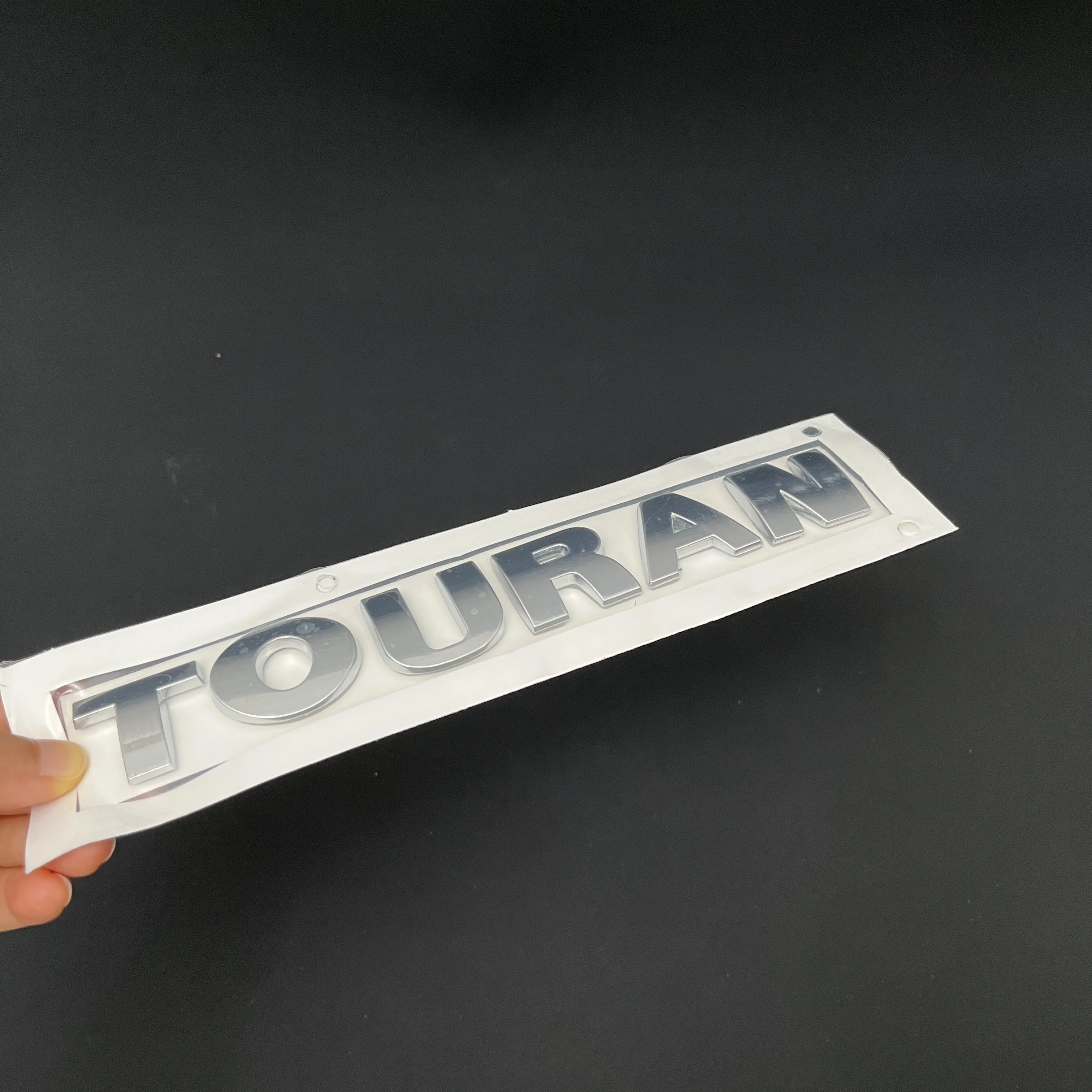 For Touran Car Letters Rear Trunk Decals Emblem Badge Logo Silver Character Mark Alphabet