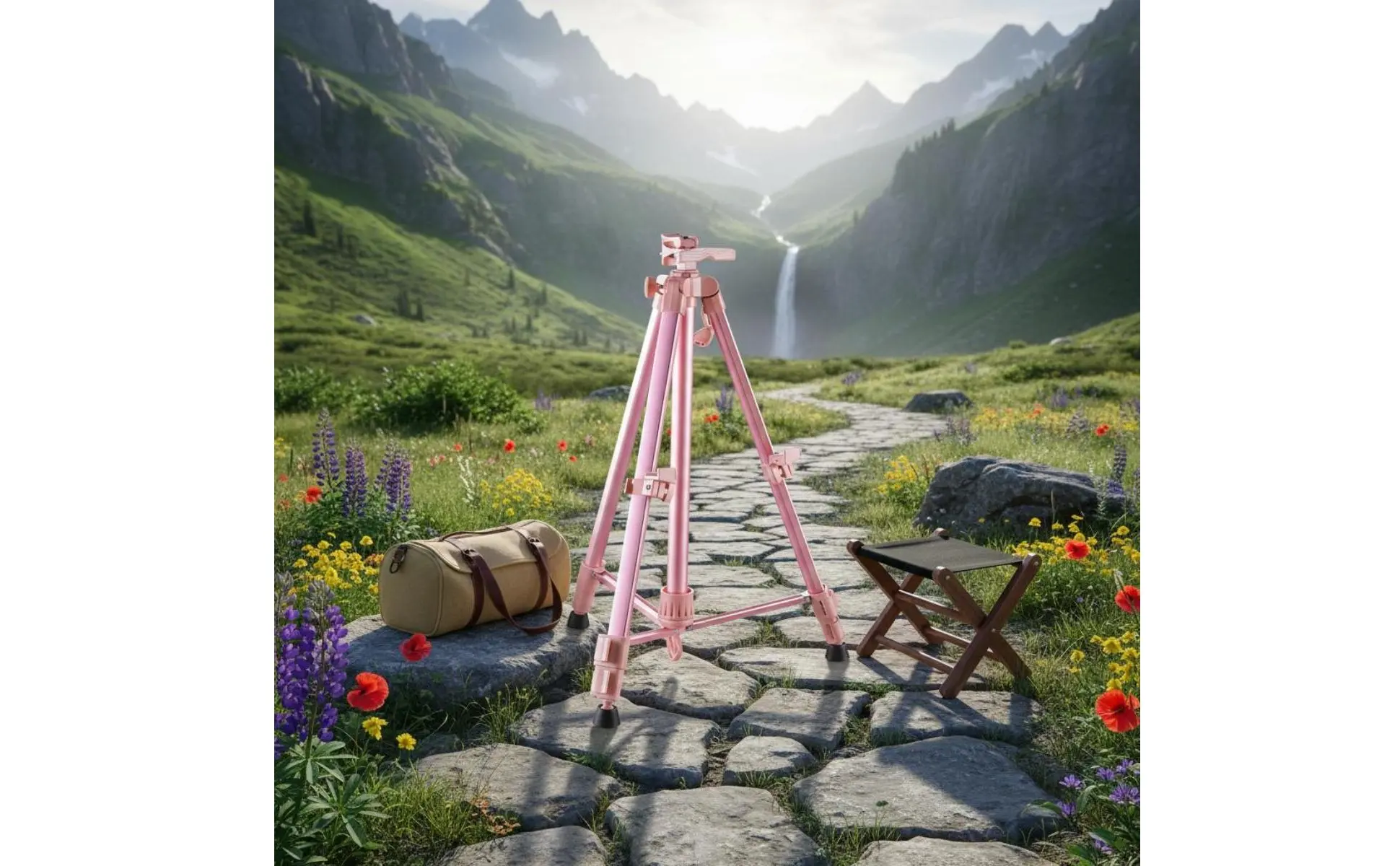 Adjustable Tripod Easel Telescopic Folding Drawing Easel with Tray Lightweight for Children, Painting, Sketching