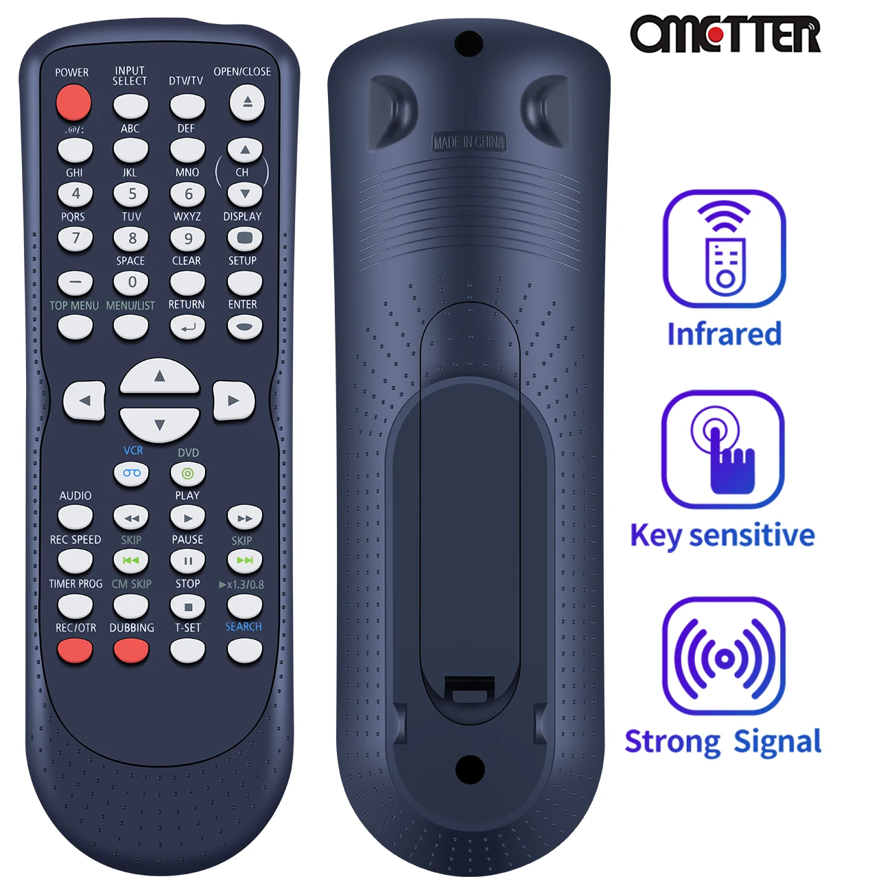 Nb666ud nb666 controle remoto apto para sylvania/funai dvd recorder vcr zv450tt8 zv450sl8 sub nb659 nb659ud