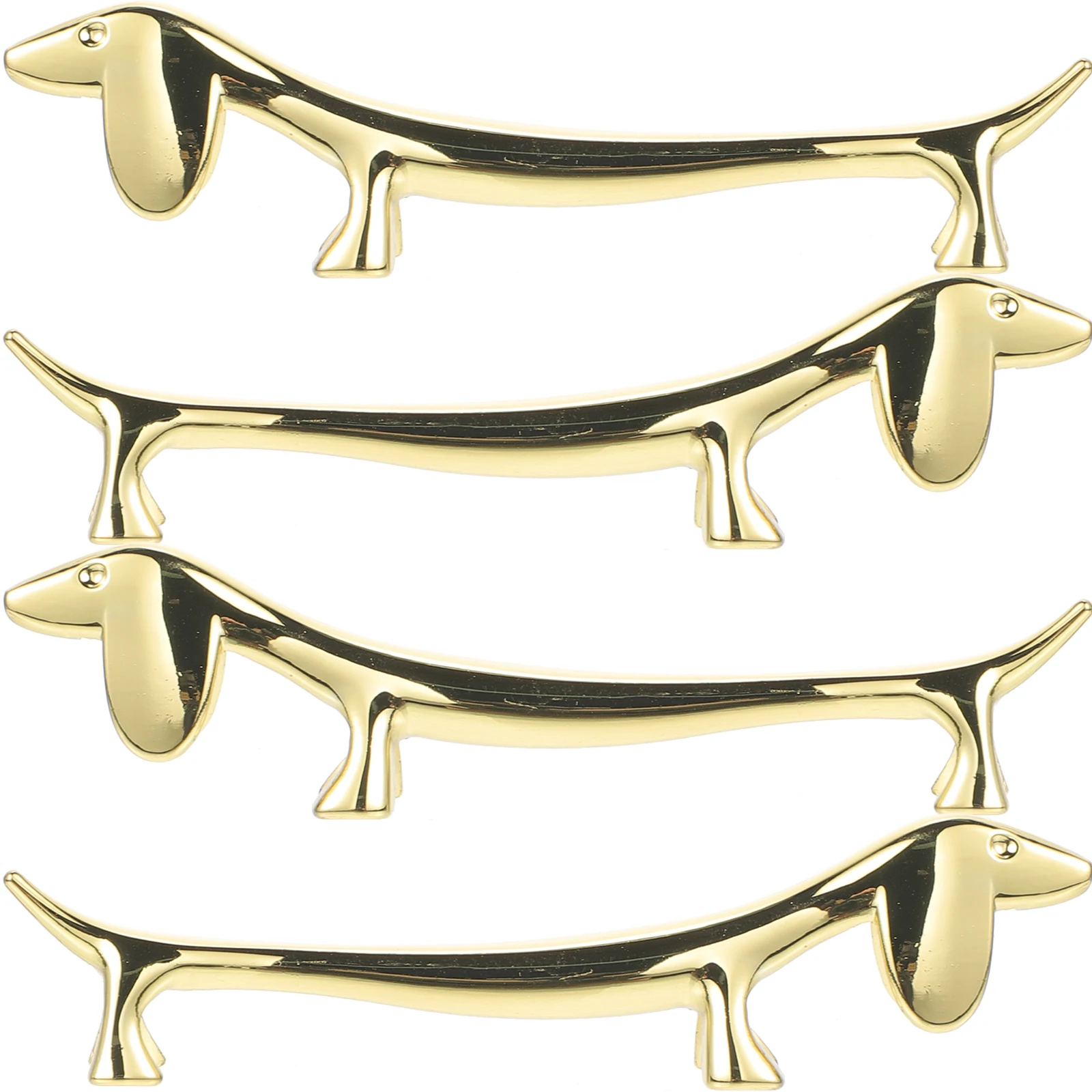 

4pcs Dog Chopstick Holder Stainless Steel Dog Shaped Chopstick Holder Spoon Rest Kitchen Dining Table Cutlery Stand Metal