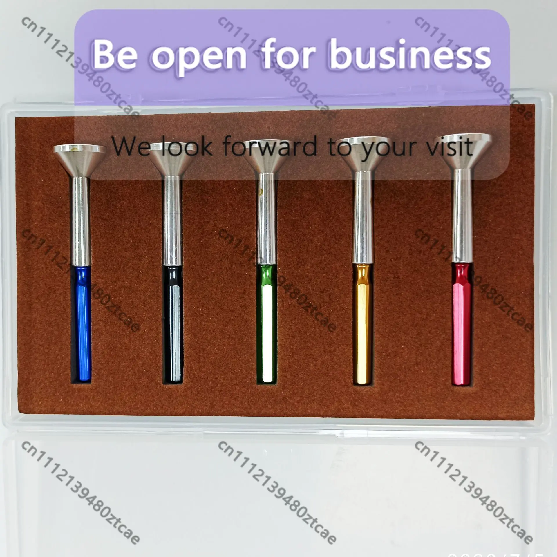 Watch repair tool, 5-in-1 point oil pen set, with independent base, watch maintenance, oil pen