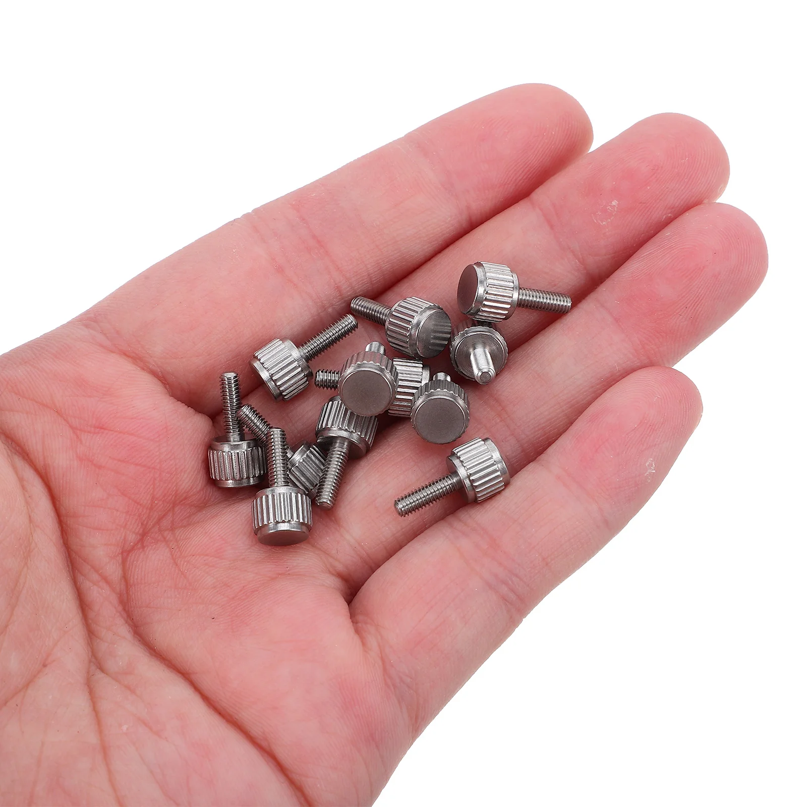 

20Pcs Vernier Caliper Screws M2.5x8mm Flat Head Stainless Steel Knurled Thumb Screws Accurate Adjustment Tool Locking Fasteners