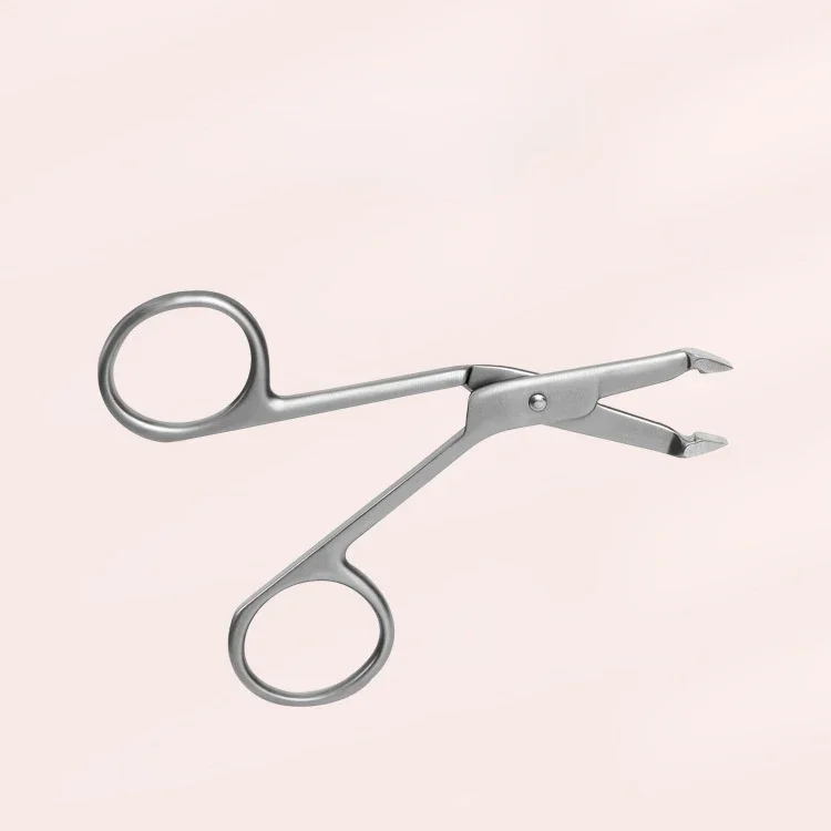 Scissors Shaped Eyebrow Tweezers Eyebrow Straight Flat Tip Tweezers Hair Plucker Hairgripping Tweezers for Eyebrows