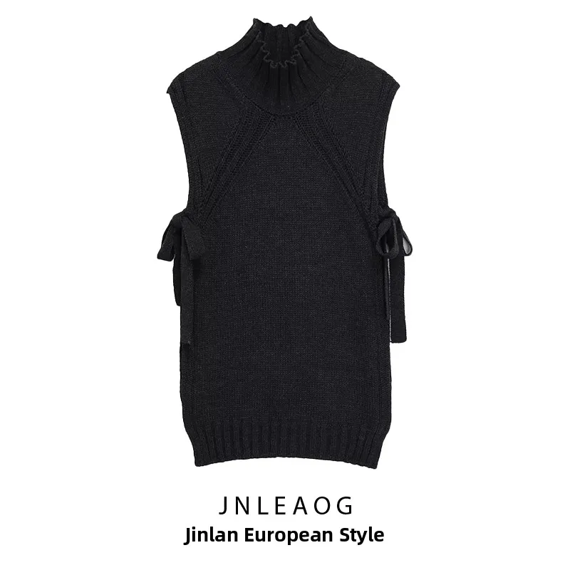 

Faionable JNLEAOG Women's Vest Svel round Ne Design Pattern Polyester Fiber Commute Sle Autumn New Arrival