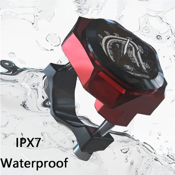 1 Adet Evrensel Alüminyum Alaşımlı Motosiklet Aydınlık Gidon Montaj Saat İzle Termometre