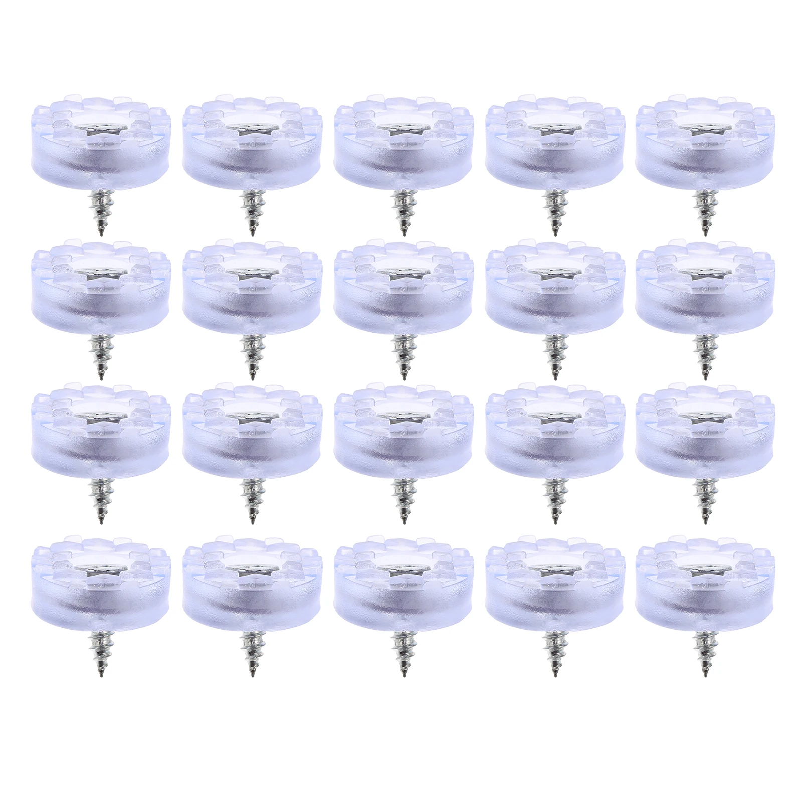 

20Pcs Furniture Feet Rubber Non Slip Chair Legs Anti Scratch Stable Floor Protectors Screw on for Sofas Tables Chairs Cabinets