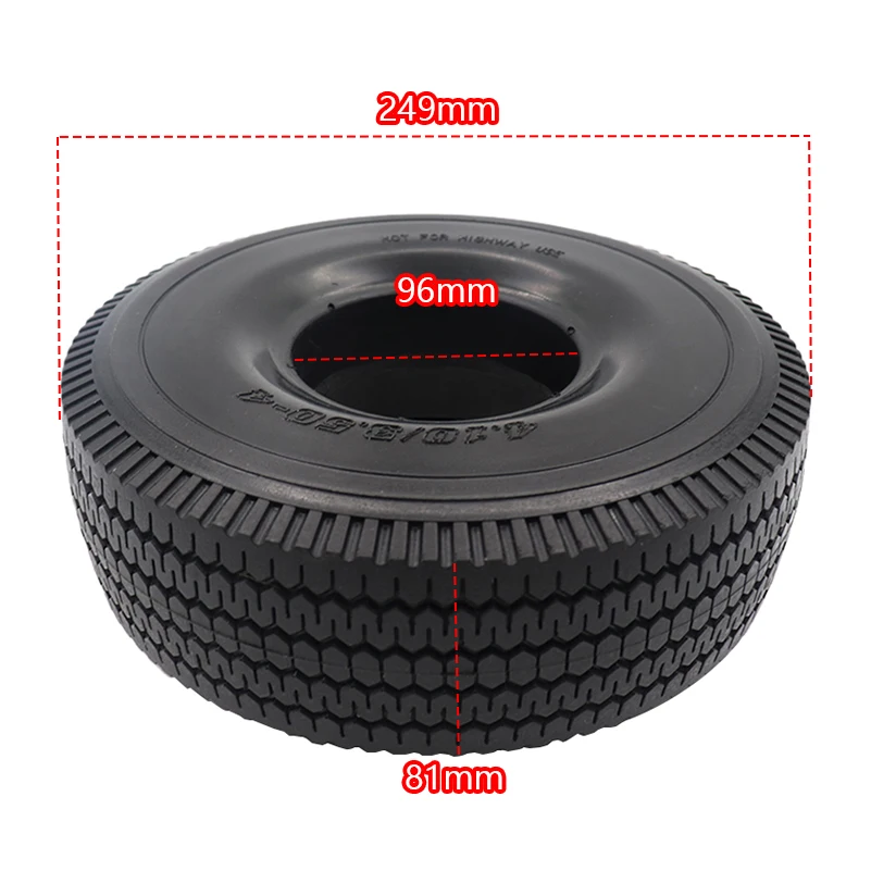 High performance Vacuum solid tire4.10/3.50-4  9*3.50-4 for elderly electric bicycle pneumatic-free  tyre