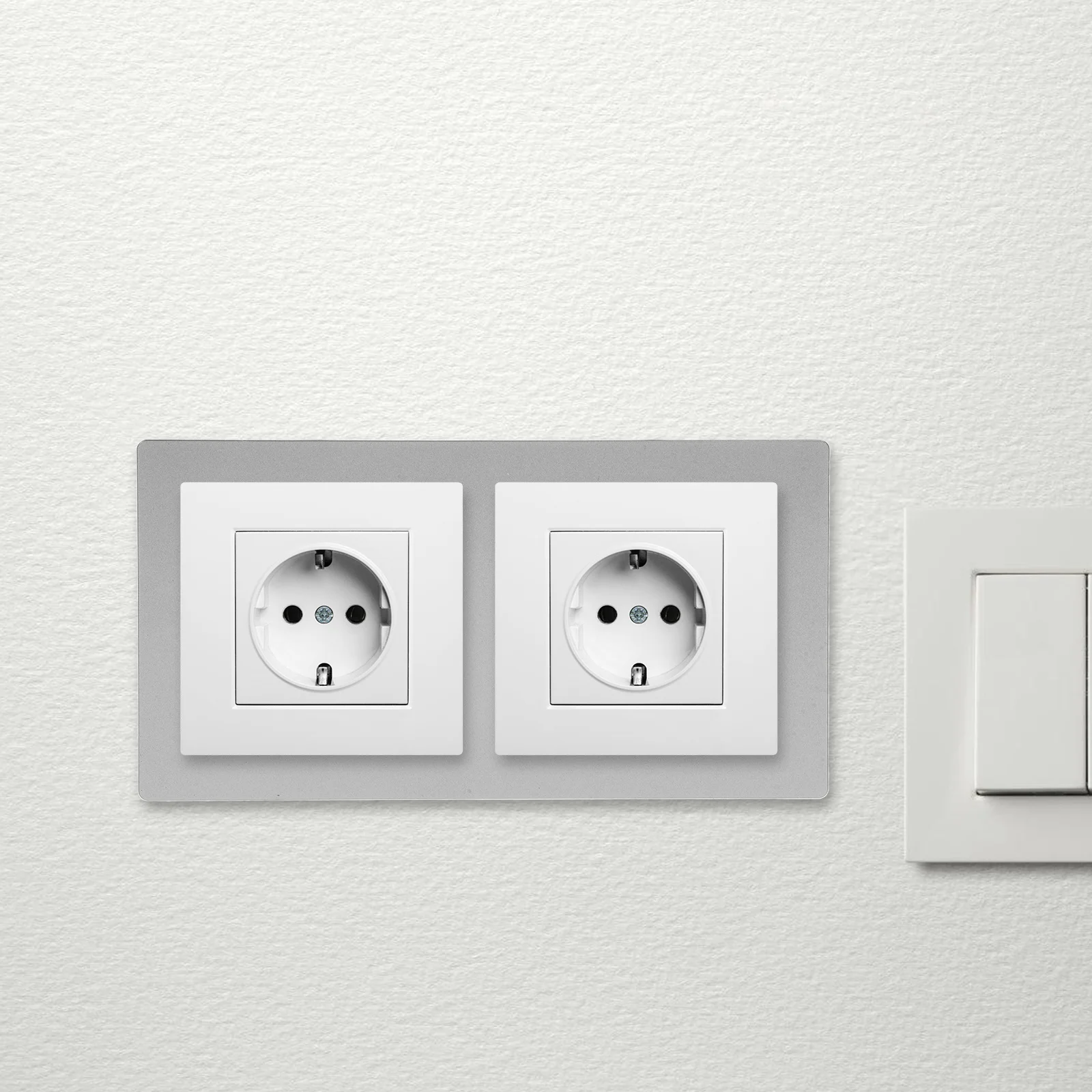 

Aesthetic Decorative Light Switch Plate Wall Plate Outlet Cover Black Concealer Extender Guard Panel Shield For Home Decor Easy