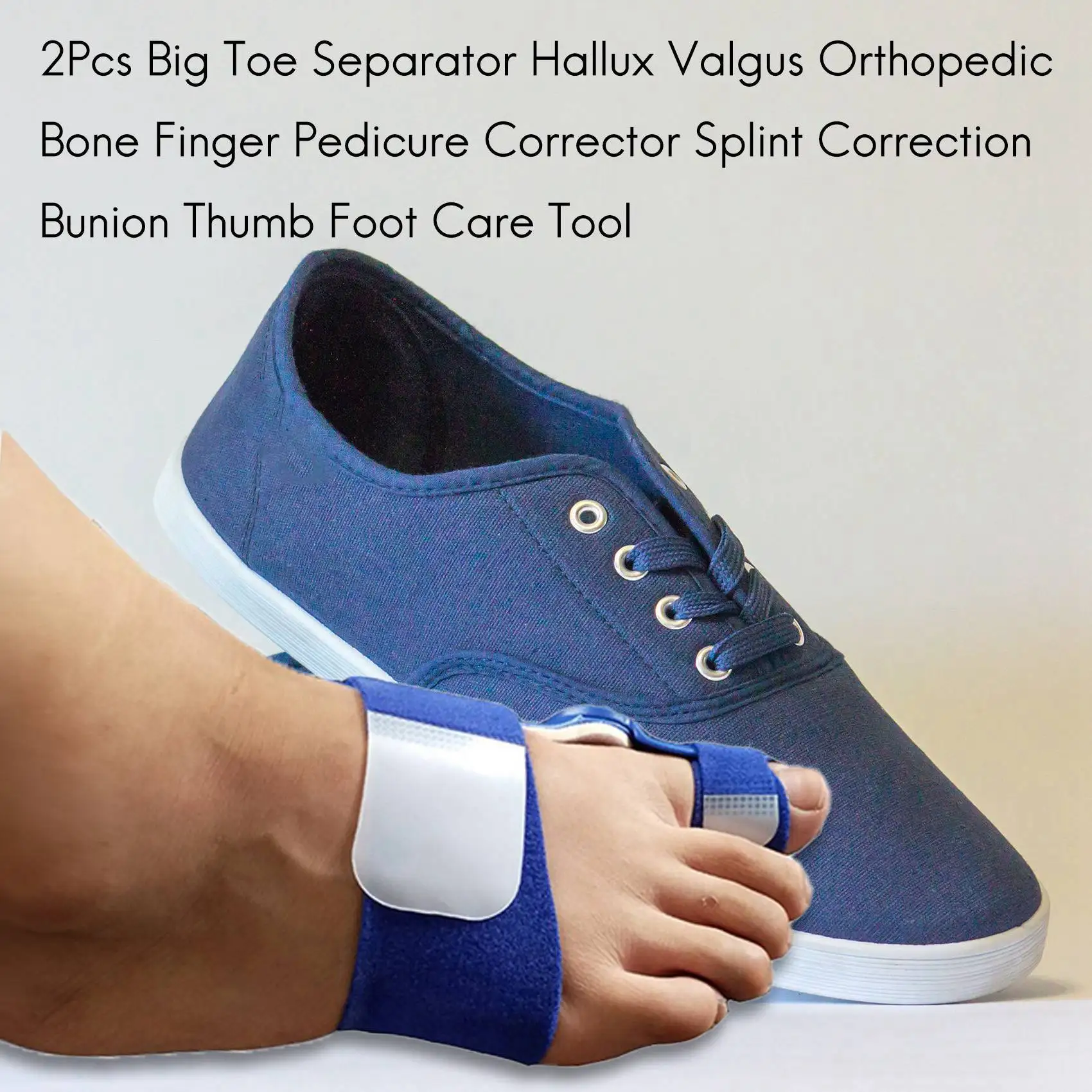 A04V 4 Stuks Grote Teen Separator Hallux Valgus Orthopedische Bone Vinger Pedicure Corrector Spalk Correctie Bunion Duim