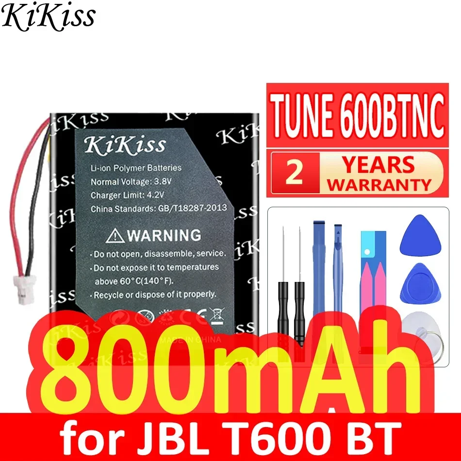 For JBL T600 BT, TUNE 600BTNC - 800mAh Headset Battery with Long Life