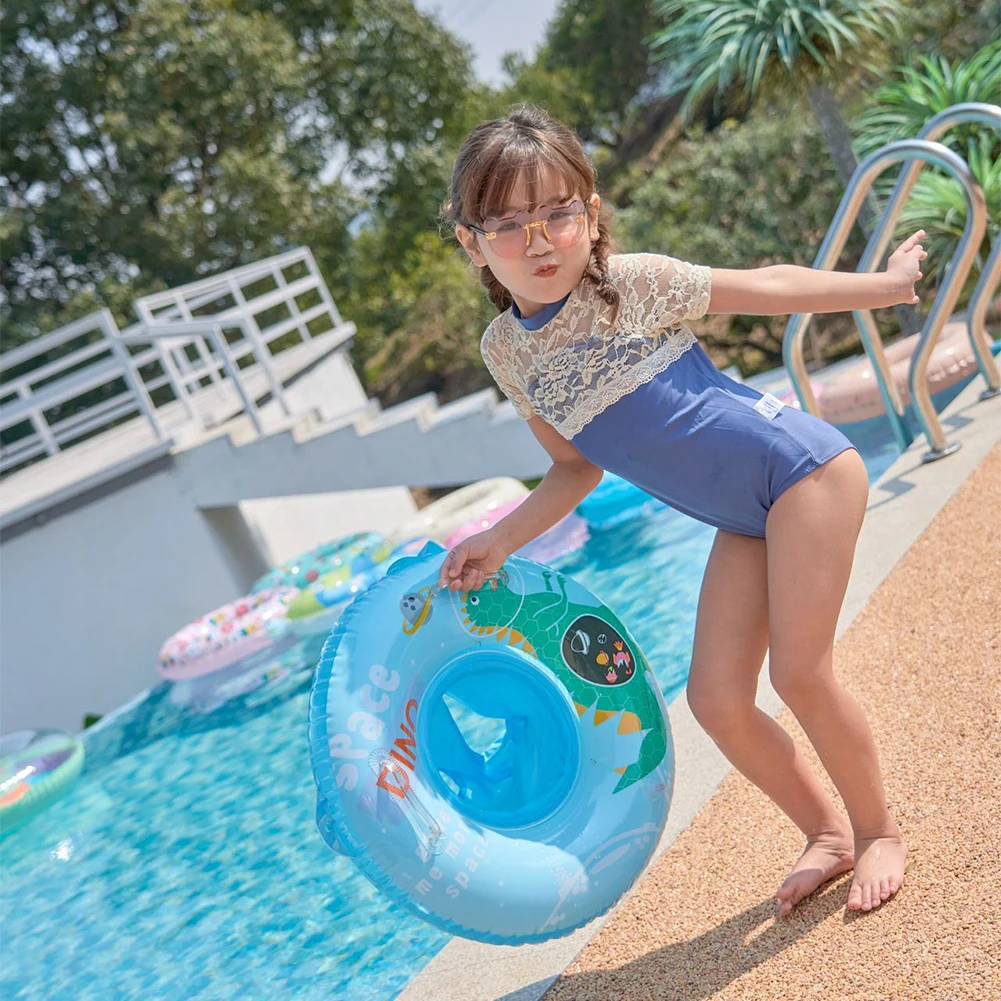 Assentos flutuadores Nflatable leves para criança, anéis estáveis, aptos para praia, piscina do lago