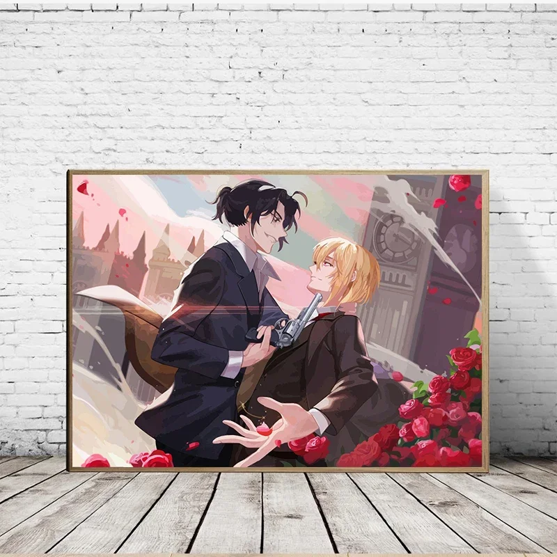 Moriarty The Patriot Popular Anime Posters and Prints Manga Characters Canvas Painting Wall Art Picture for Living Room Decor