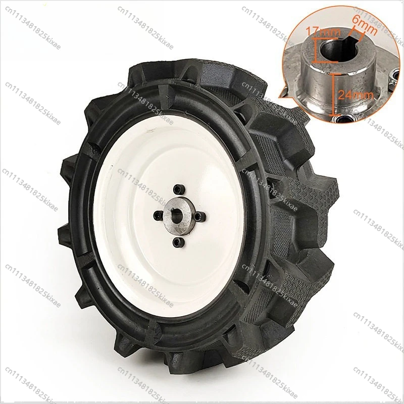 For 14 Inch Solid Wheel Without Inner Tube 14x5.00-9 Agricultural Tire Steel Wheel 17mm Hole Electric Lawn Mower