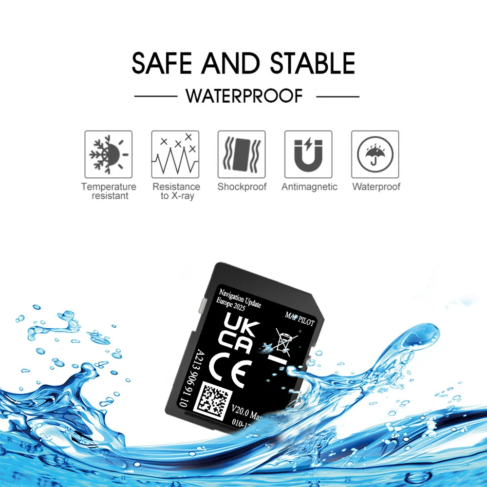 유럽 ​​지도 PILOT 2025 SD 카드 GLC C E V X-class A 2139068510   메르세데스 Garmin 무료 안티 안개 Flim용 W213 W447 W205
