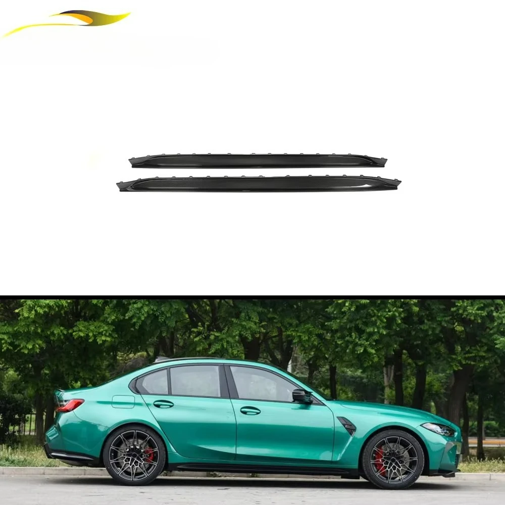 Pre-preg Dry Carbon Replacement Side Skirts for BMW G80 M3 2021-2022