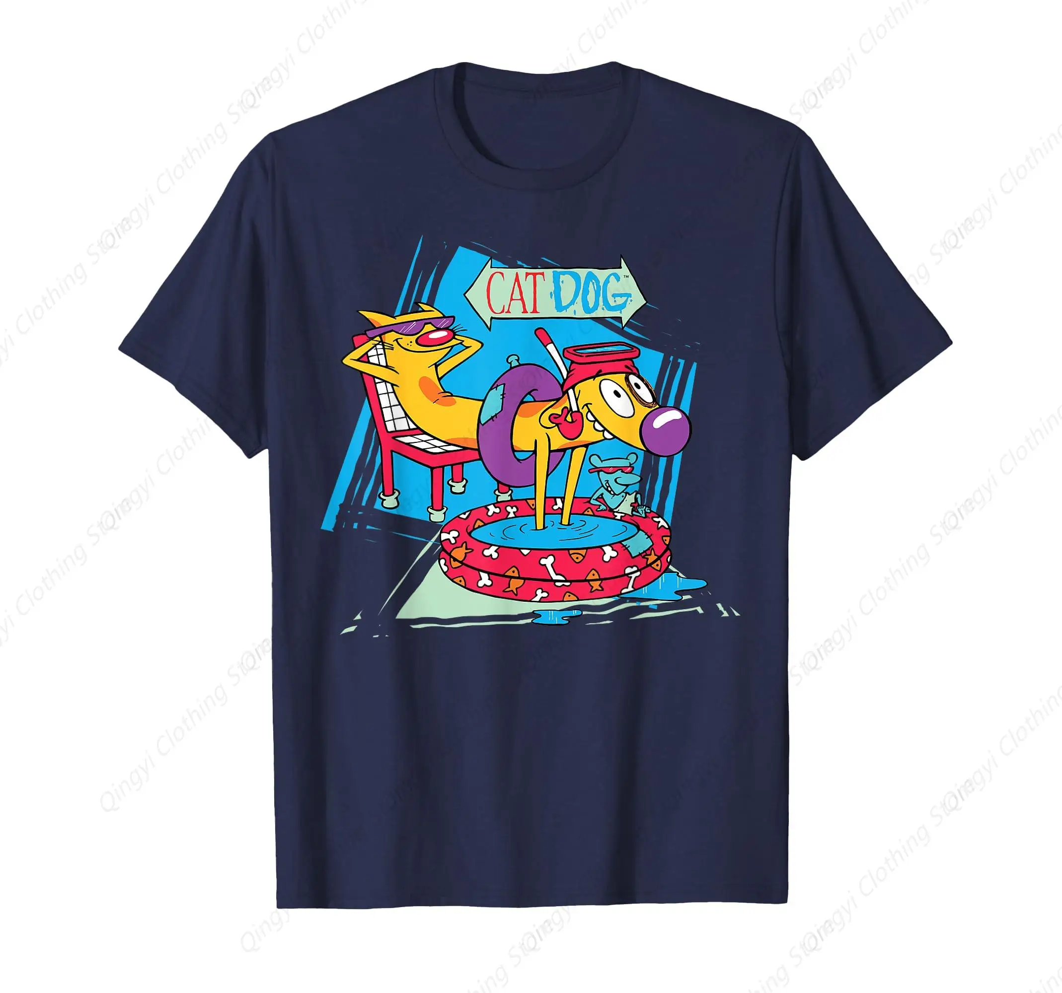 

CatDog Pool Chilling T-Shirt