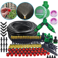 WUJIE 5-50M Garden Micro Drip Irrigation Automatic Watering System Kit Controller DIY Mist Spray Cooling for Potted Plants Tools