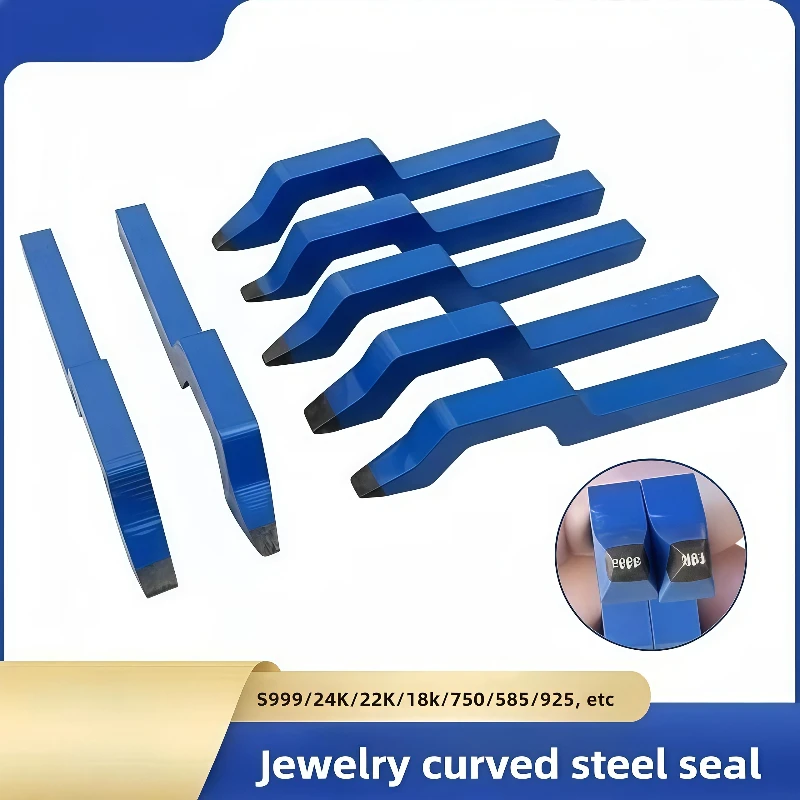 

585 750 925 999 Ring Bracelet Earring Jewelry Making Metal Steel Punch Marking Tools for Gold Silver Coin Crafting Accessories