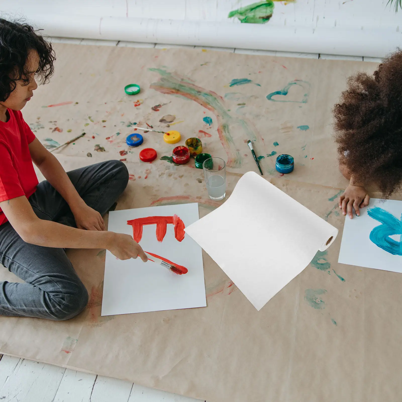 1 rollo de papel de arroz Xuan grueso para práctica de caligrafía, escritura con pincel, pintura Kanji, acuarela, permeable al aire, resistente
