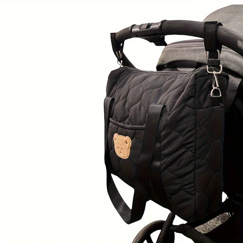 

Cute Mommy Handbag Multifunctional Baby Stroller Storage Bag Suitable For Bottles Diapers and Clothes