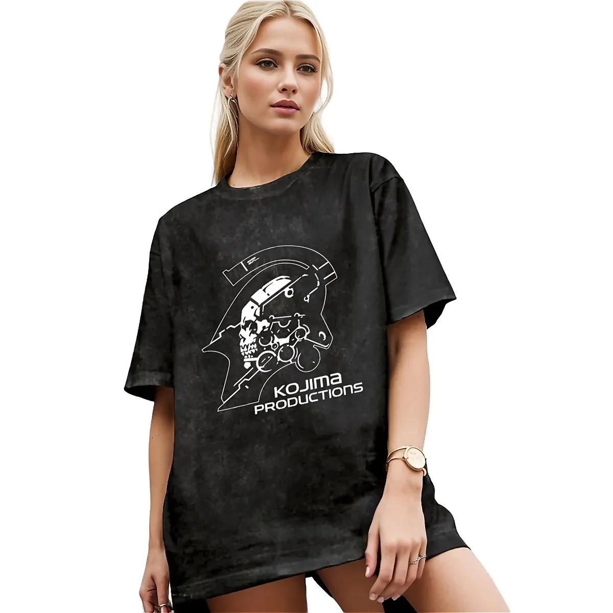 Metal Gear Kojima Productions T Shirt Death stranding Harajuku T-Shirts Short Sleeve Tshirt Summer Casual O Neck Plus Size Tees