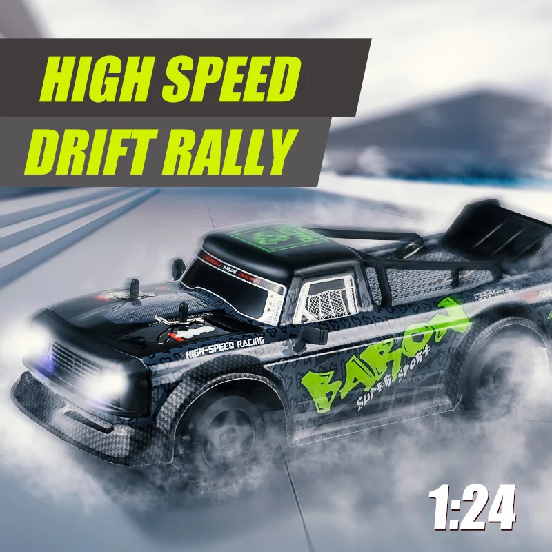 WLtoys 1/24 2.4G RC Cars With LED And 720P Camera 4WD 20Km/H Electric High Speed Outdoor Off-Road Drift Racing Truck