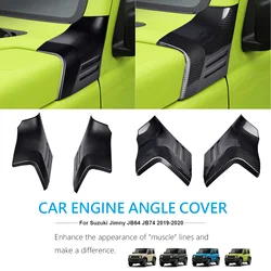 For Jimny Car Engine Angle Cover Hood Decoration Cover Trim For Suzuki Jimny JB64 JB74 2018+ Car Styling Accessories ジムニー アクセサリー