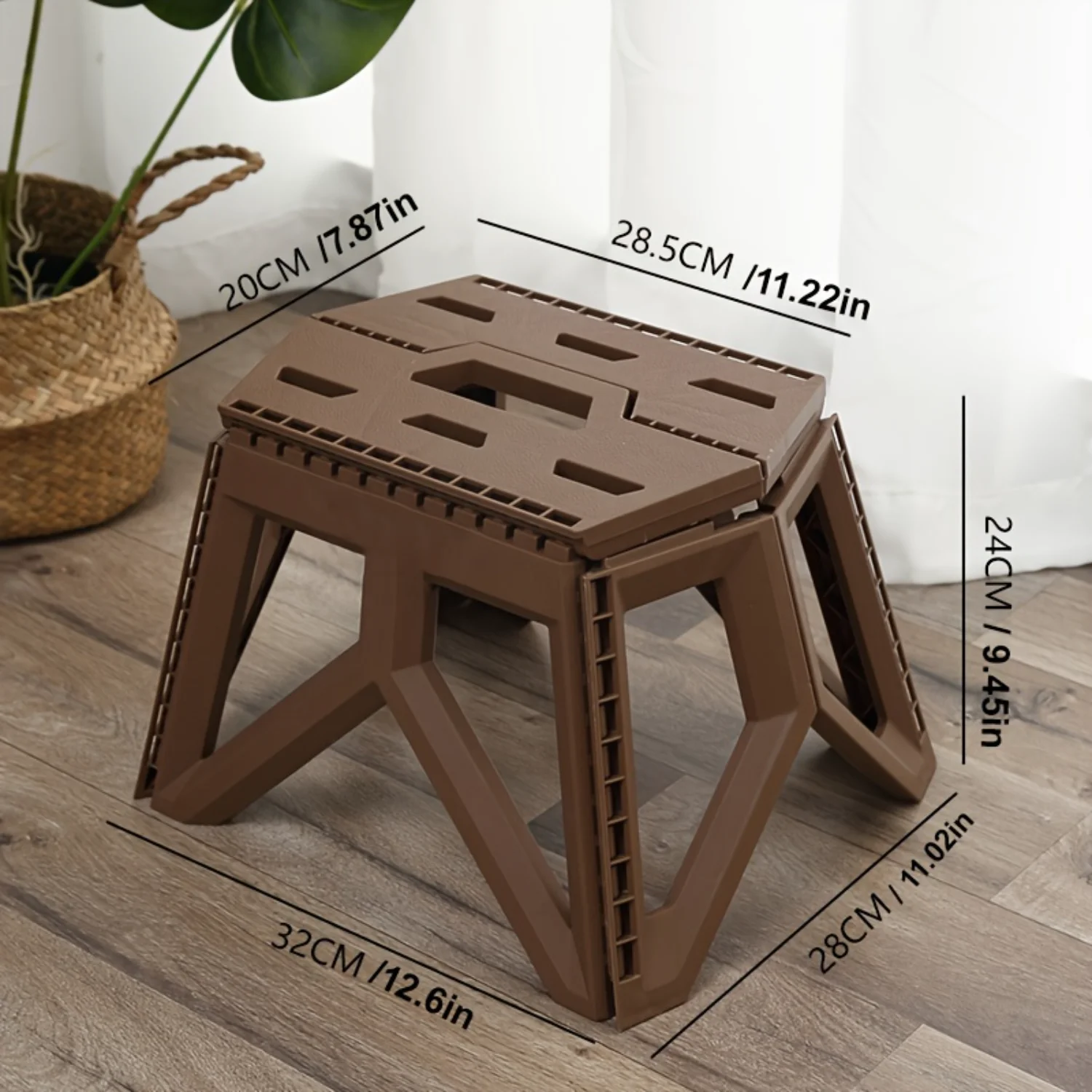 Outdoor Portable Folding Stool, Pony Square Stool, Camping Portable Plastic Stool, Small Stool, Shoe Changing Stool, Fishing Sto