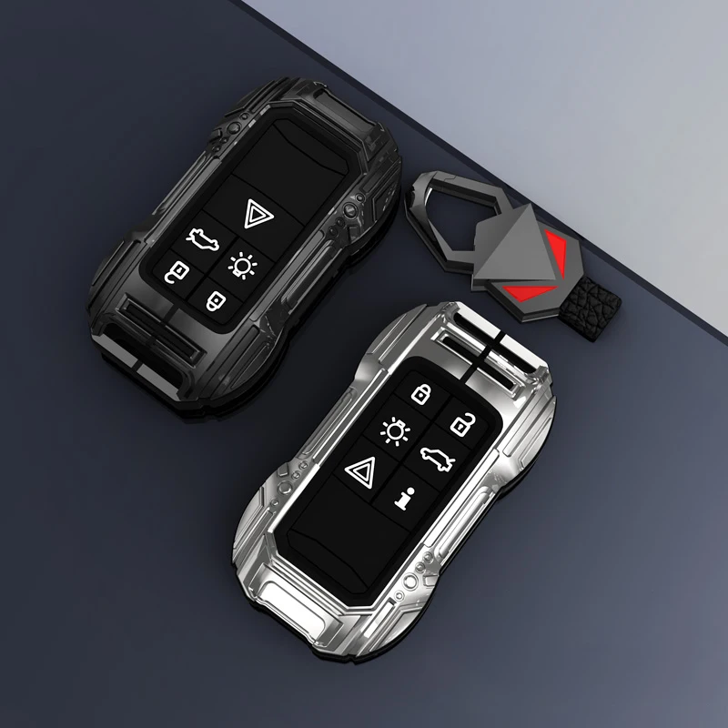 5/6 buttons Zinc Alloy Car Remote Key Holder Shell Case Full Cover Fob For Volvo XC60 V60 S60 S80 XC70 V40