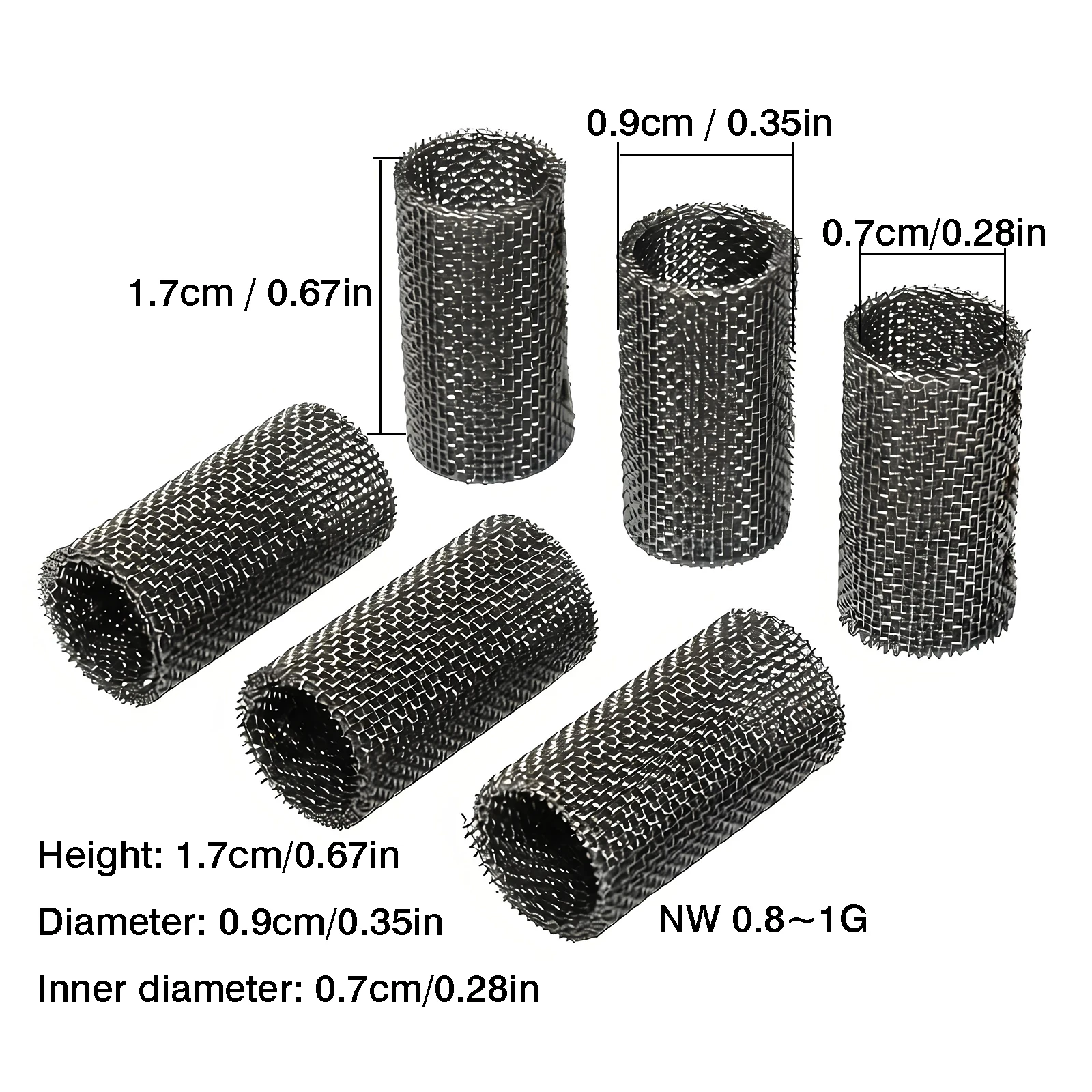 100 Pcs 310s 30 Mesh Stainless Steel Glow Plug Burner Strainer Screen Diesel Air Parking Heater Car Accessories