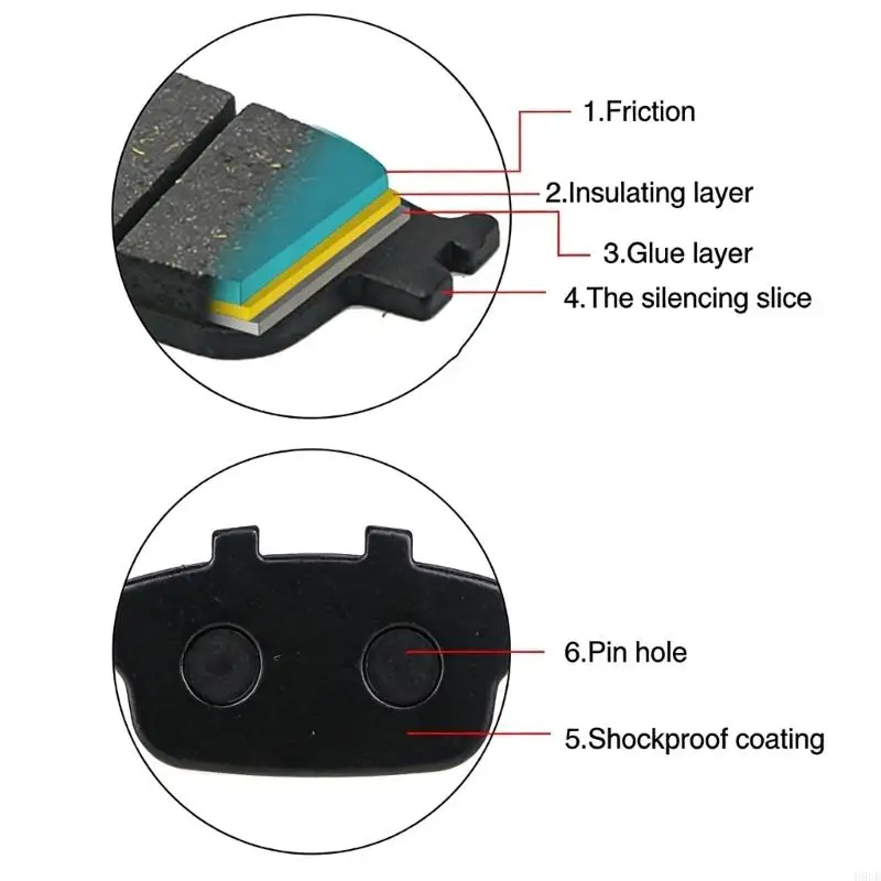 Easy Installation Motorcycle Brake Pads for CMX500 CB500X 2017-1018 Motorbike Accessories Front Rear Brake Pads H9EE
