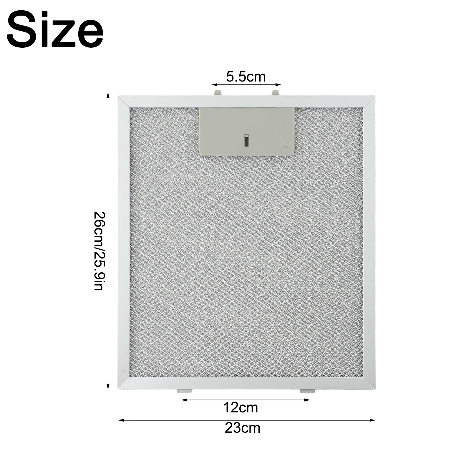 Filtros de campana extractora de malla metálica, filtro de ventilación de acero inoxidable, 5 capas de repuesto de filtro de grasa aluminizada, 1 Uds.