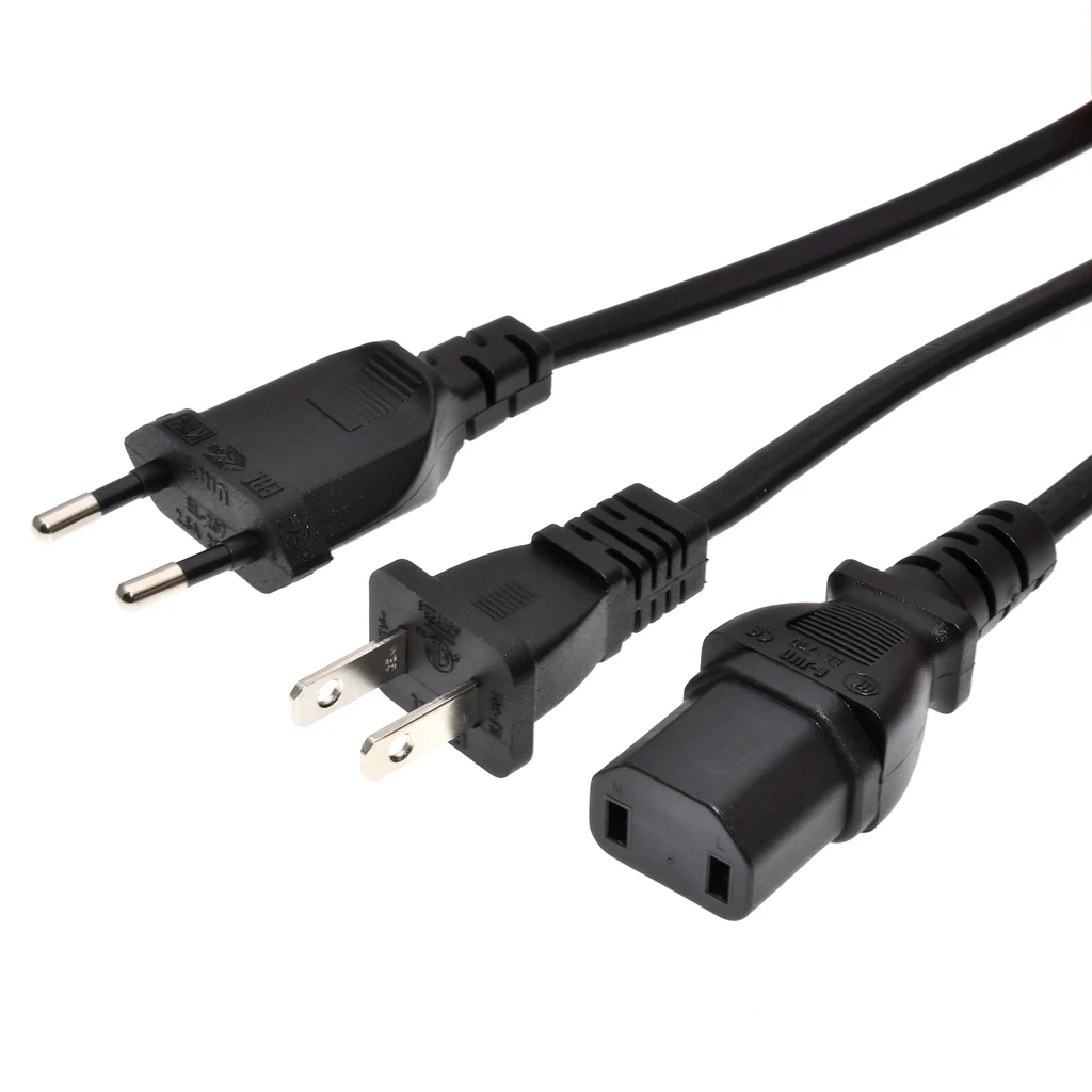 Cavo di alimentazione ca universale a 2 Pin cavo da ue/usa a IEC 320 C17 per cavi di alimentazione per caricabatterie PS4 Pro 1.5M