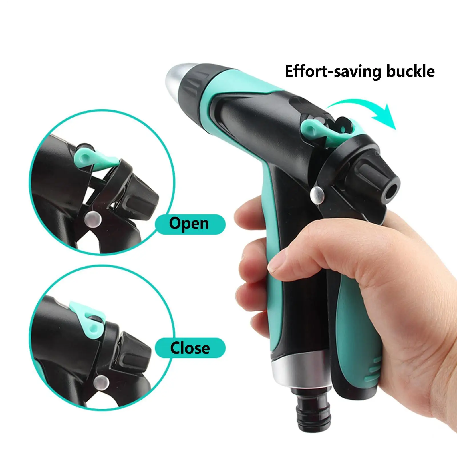 garden watering nozzle High Pressure Adjustable Spray Quick Connect Handheld Water Hose Sprayer Nozzle Garden Water Guns view 5