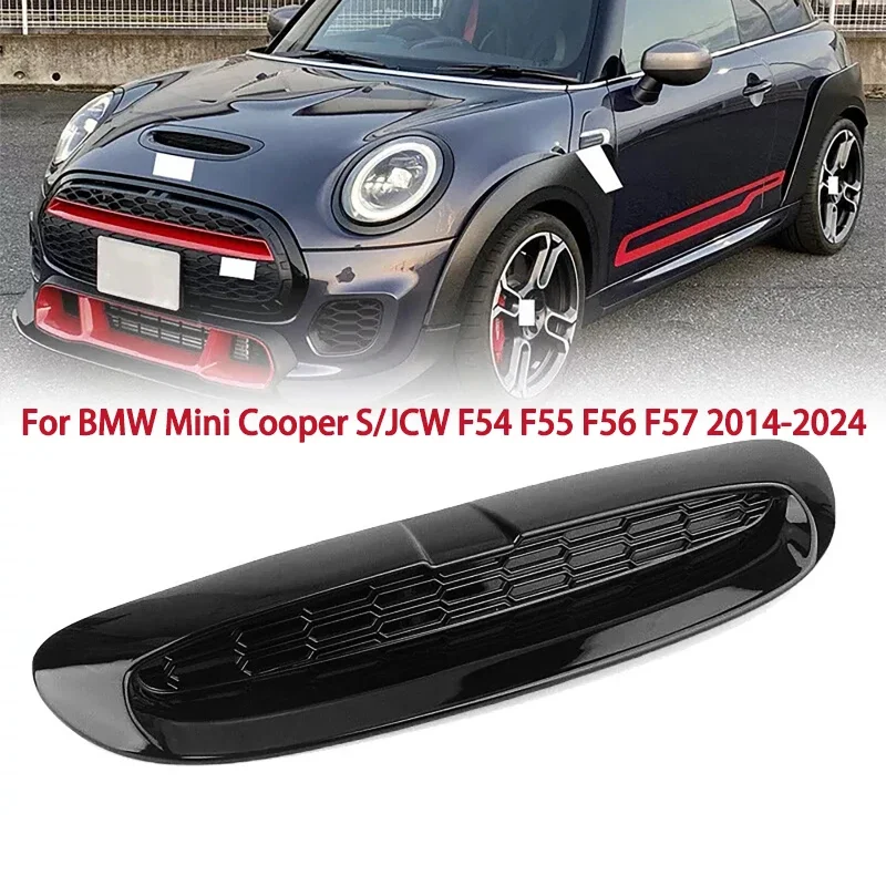 

For BMW Mini Cooper S/JCW F54 F55 F56 F57 2014-2024 Front Hood Air Outlet Vent Scoop Front Engine Bonnets Scoop Vent Cover Trim