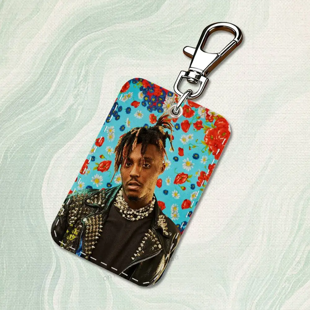 Rappeur j-juice w-wrld Cool étui pour cartes d'accès personnalisé porte-carte en cuir porte-clés porte-clés étui pour cartes de transport cadeaux