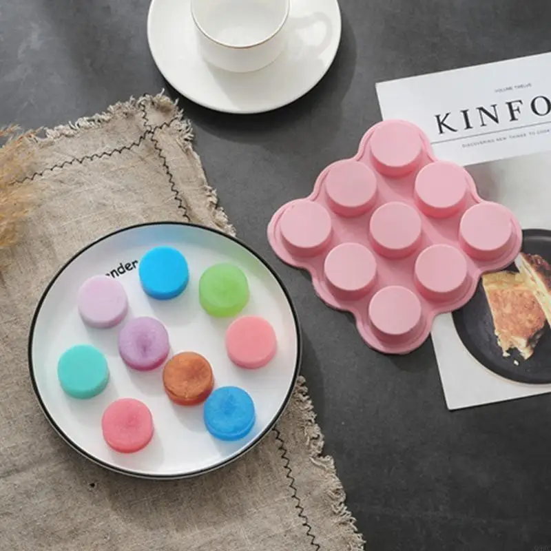 DIY Handmade Silicone Fondant Mold Exquisite Round Chocolate Sugar Craft Paste Mold DIY Resin Crafts Q5WC