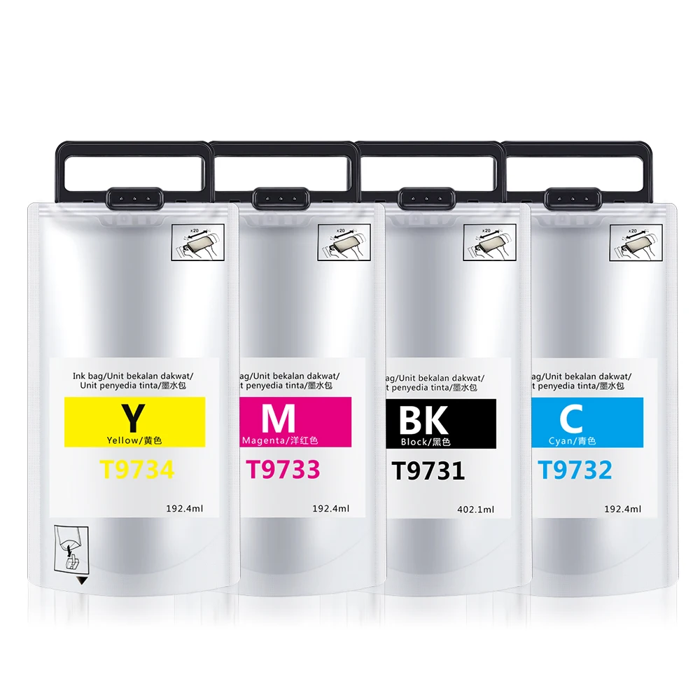 Tinta de Pigmento Compatível para Epson wf C869ra Series Ocinkjet T9731 T9732 T9733 T9734