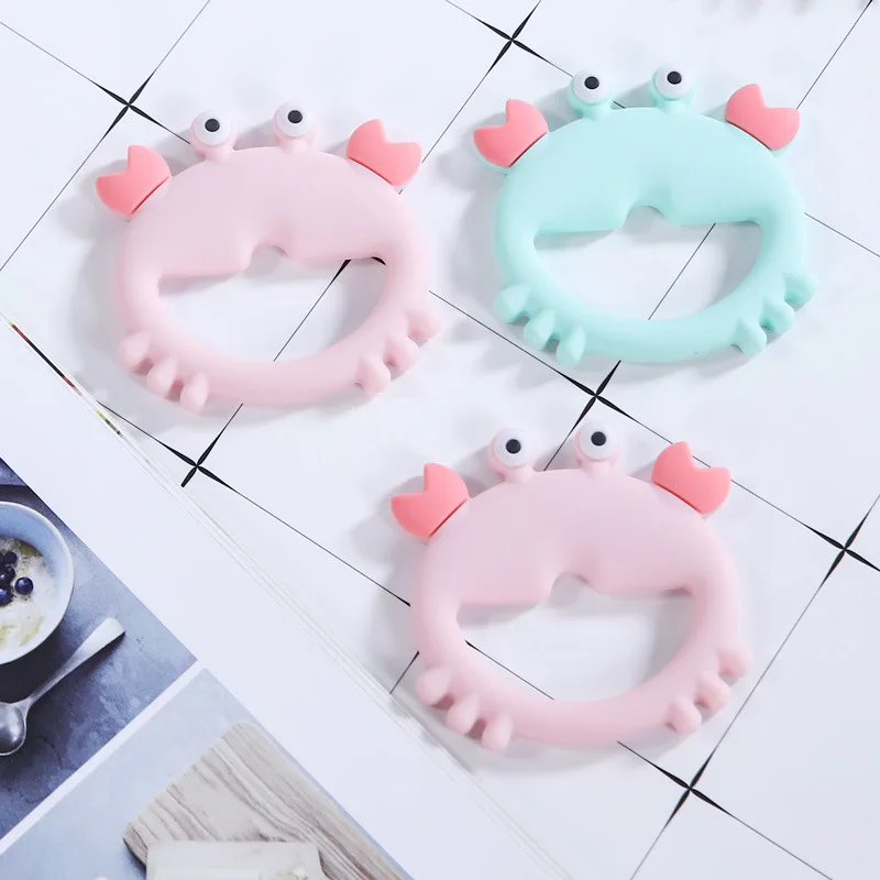 Baby Teether Gloves Pacifier Kids Teething Silicone Newborn Dental Care Crab Anti-eating Hand ​Molar Stick Baby Accessories