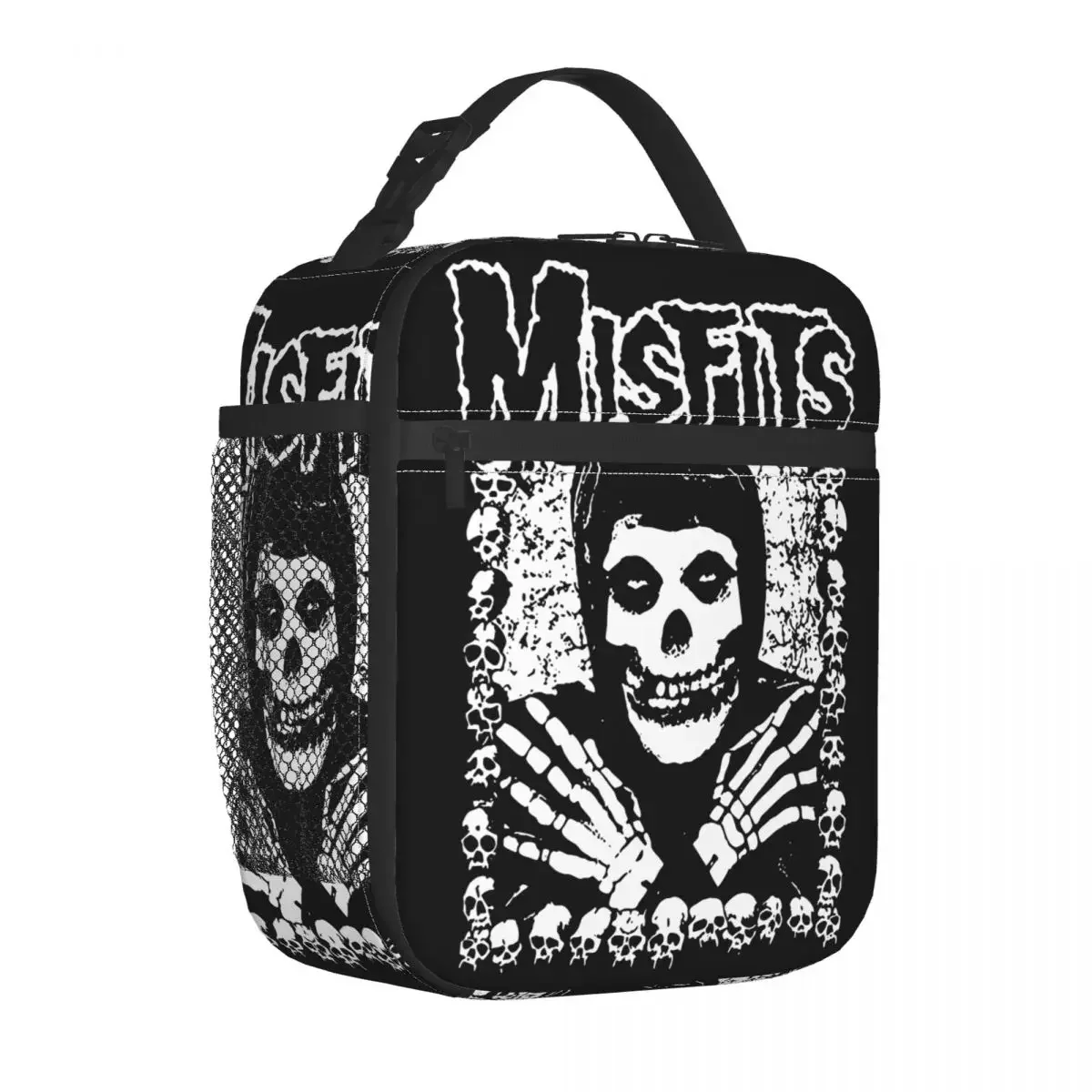 The Misfits Insulated Lunch Bags High Capacity Skull Lunch Container Cooler Bag Tote Lunch Box Beach Picnic Food Handbags